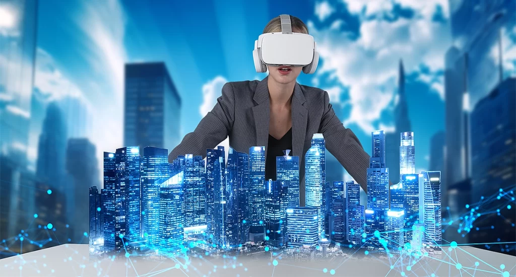 Image is describing the vr effect which can be use in architecture industry